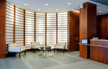 Warm and welcoming lobby with 24-hour concierge